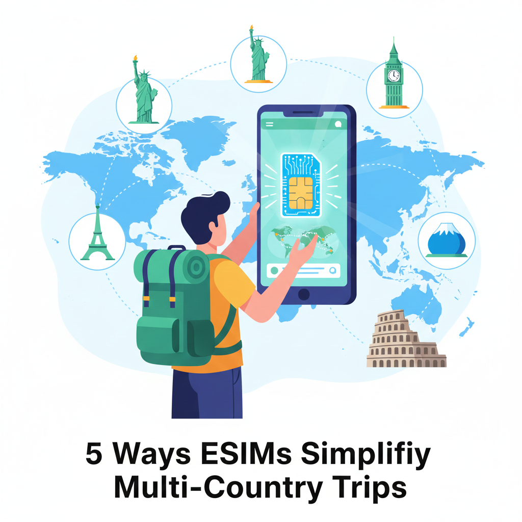 5 Ways eSIMs Simplify Multi-Country Trips