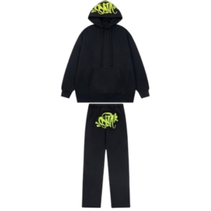 Syna Logo Synaworld Tracksuit BlackGreen – Premium Streetwear for the UK