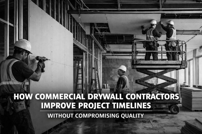 How Commercial Drywall Contractors Improve Project Timelines Without Compromising Quality