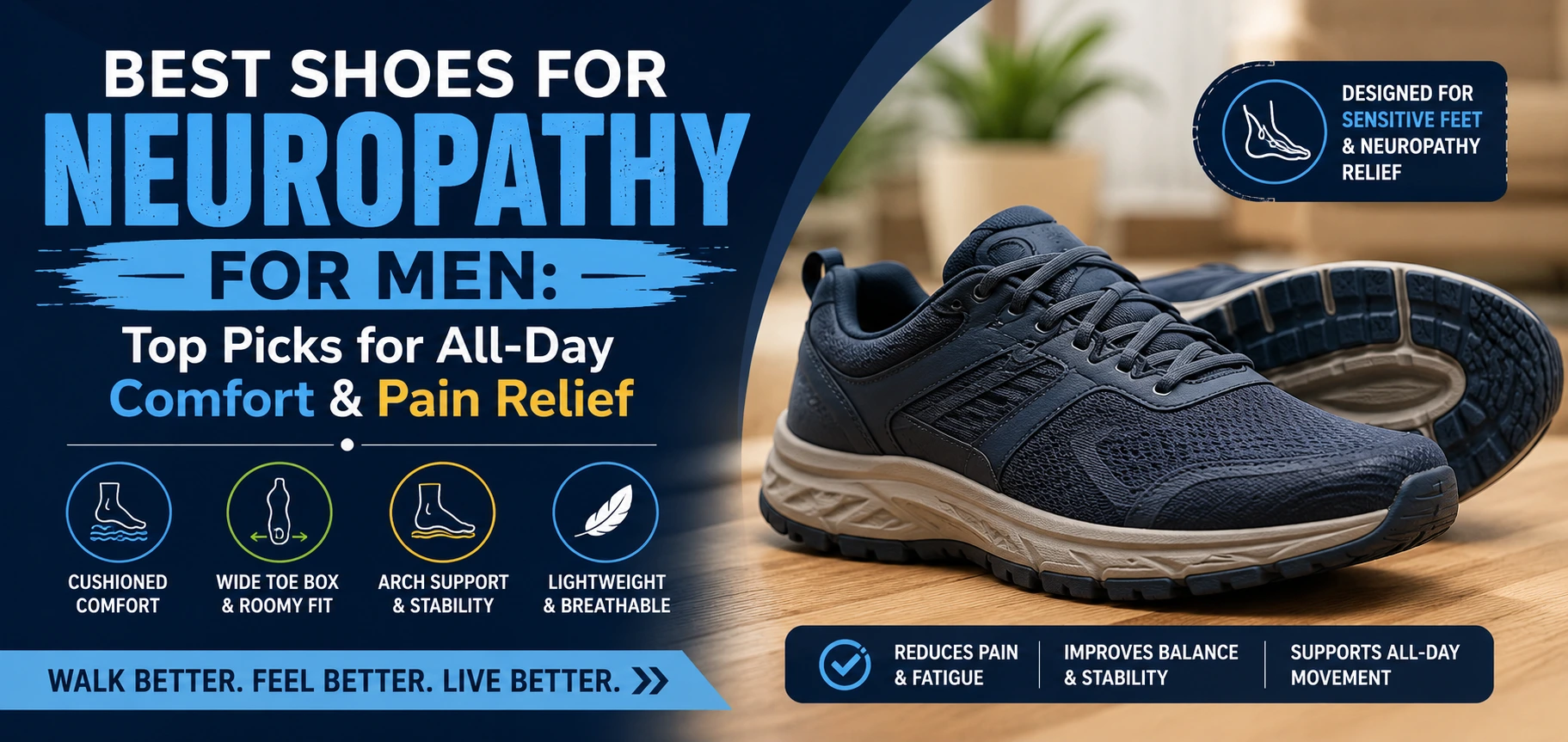 best shoes for neuropathy for men